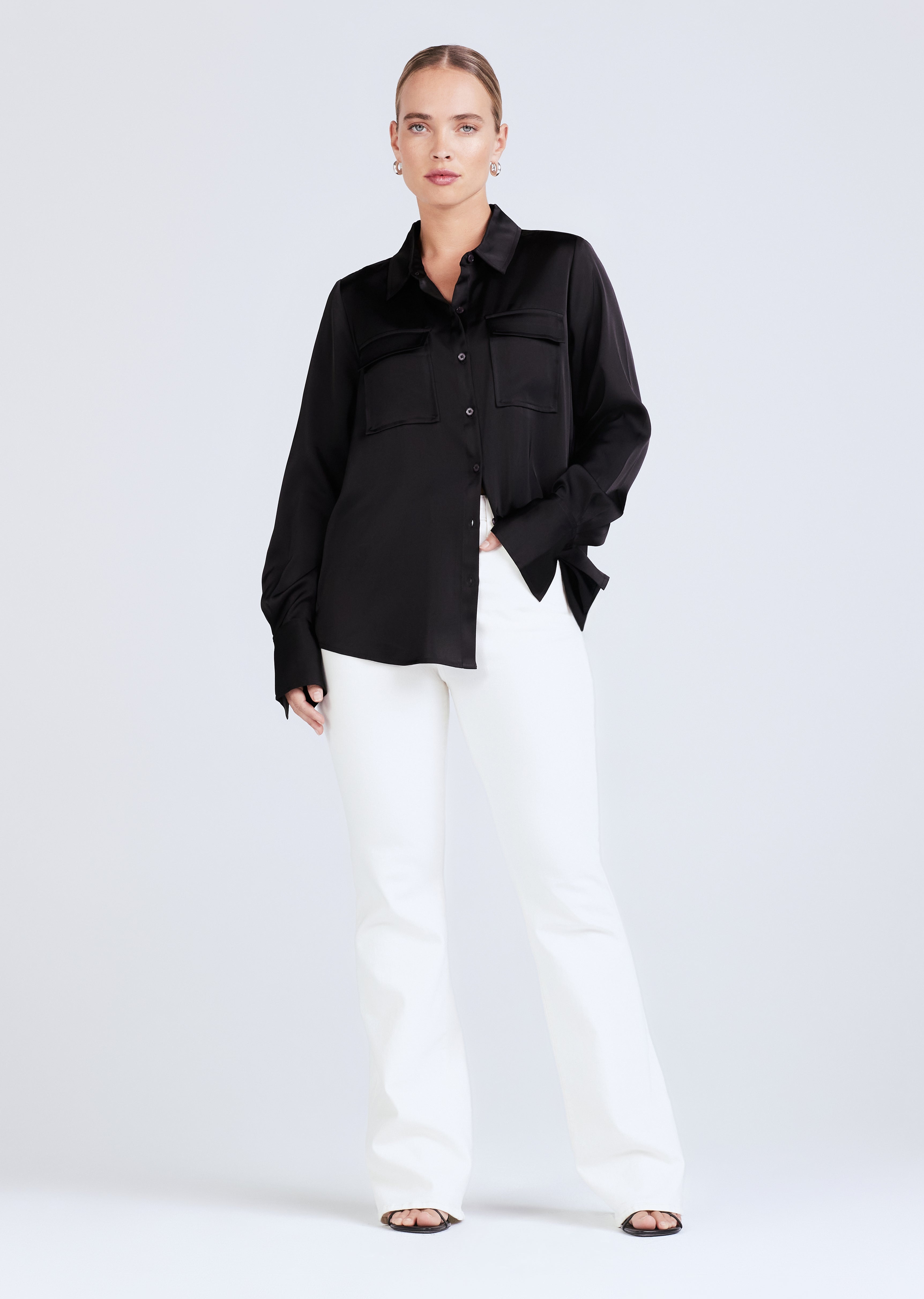 LORENA BUTTON DOWN BLOUSE - 1