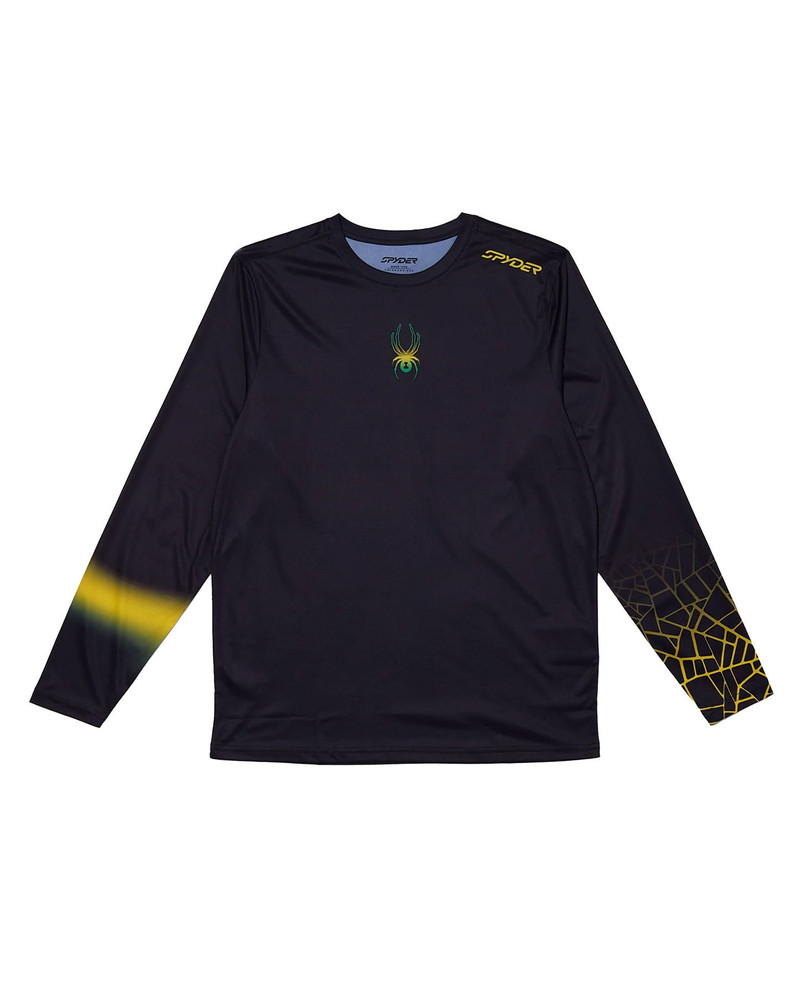 Mens Jamaica Arc Long Sleeve Crew - Black 1