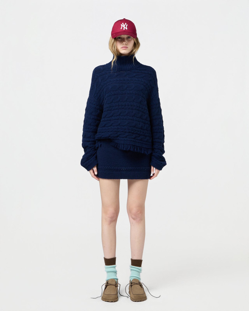 GUEST IN RESIDENCE Cropped Cable Turtleneck outlook