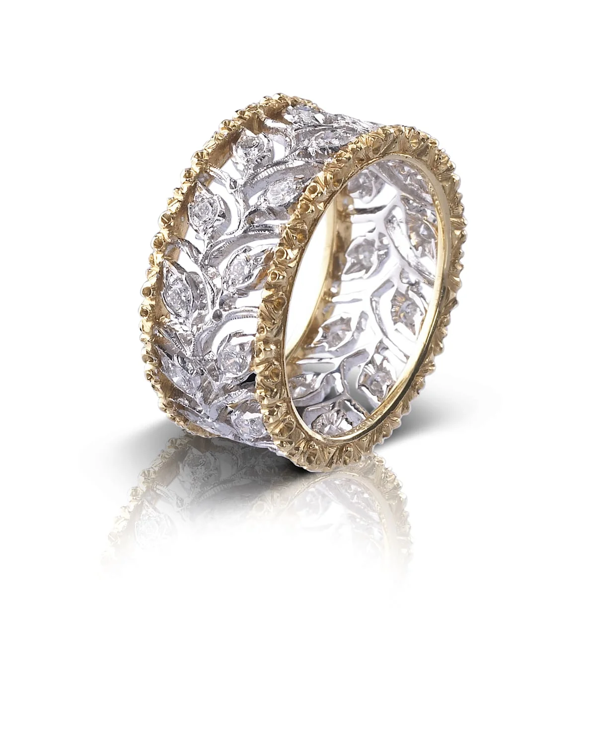 Ramage Eternelle Diamond Leaf Ring - 1