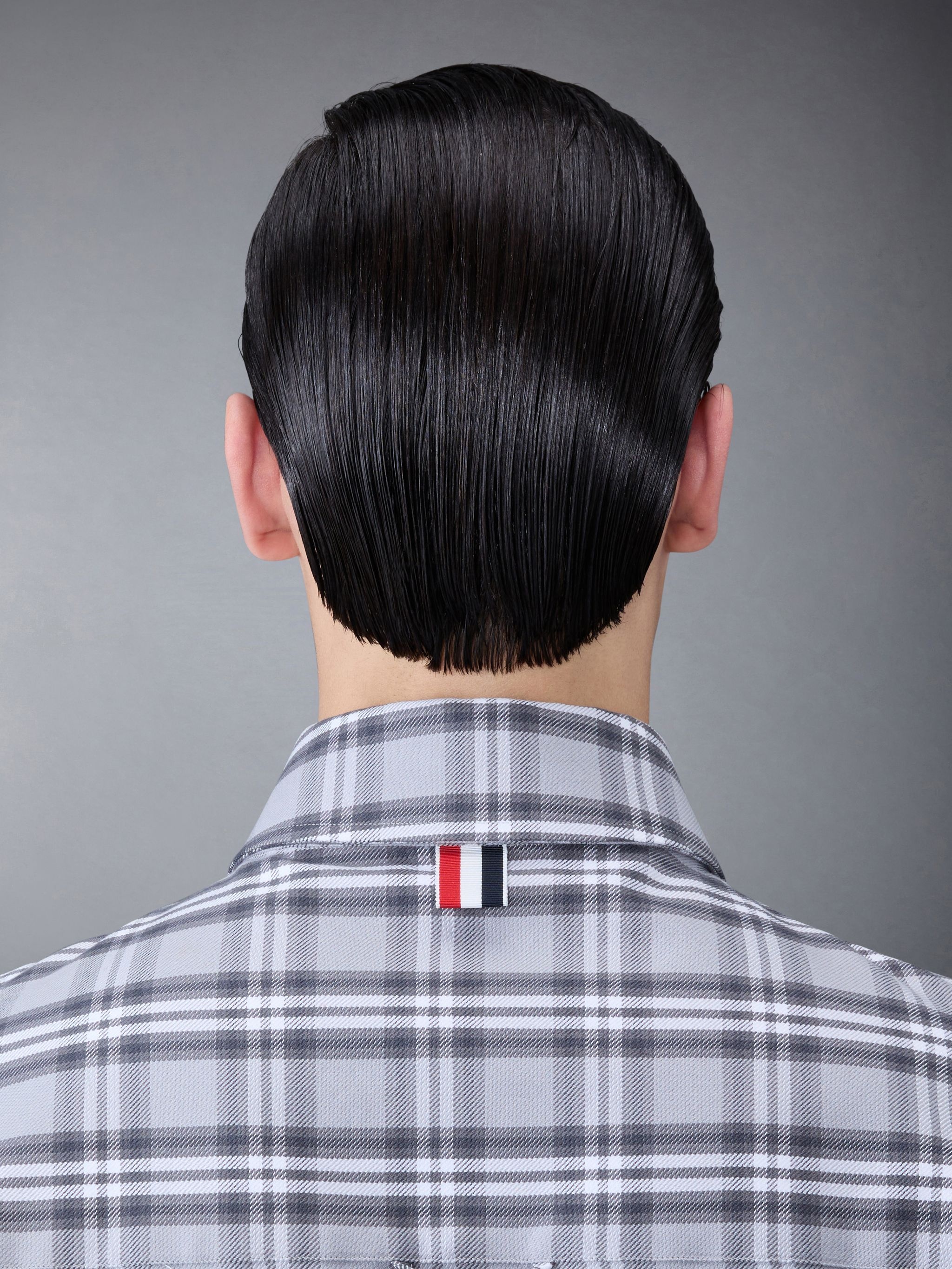 Prince of Wales Check Twill Armband Oversized Shirt - 8