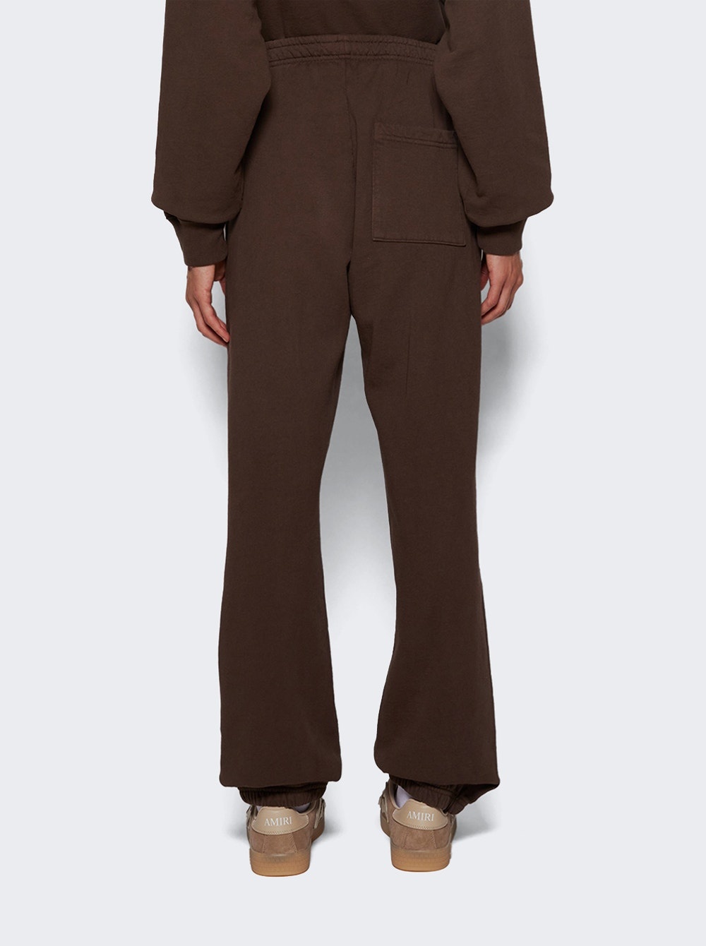 H&w Crest Sweatpants Chocolate And Cream - 5