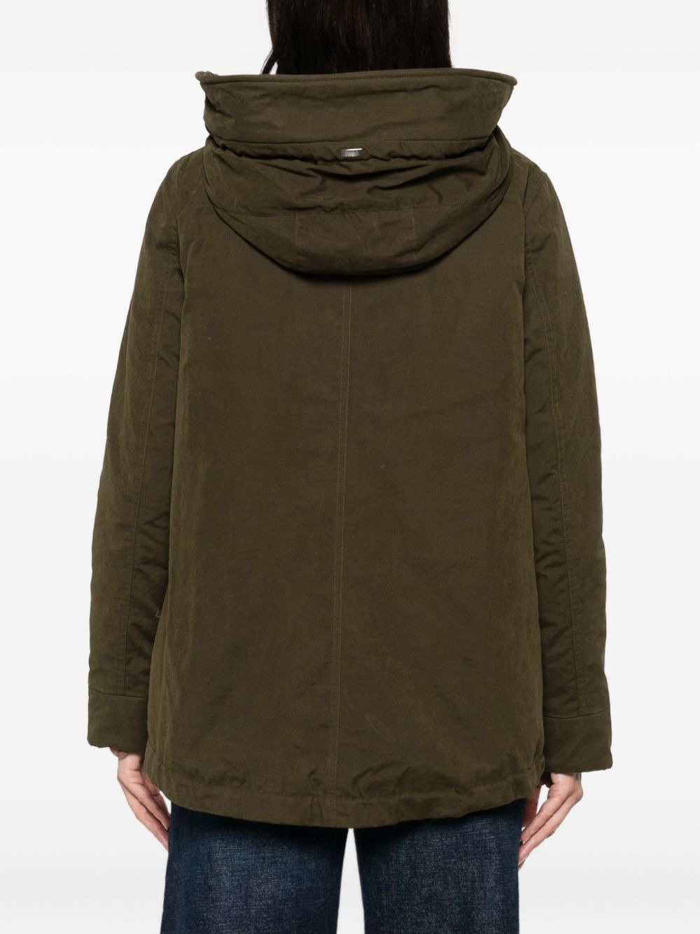 hooded drawstring jacket - 4