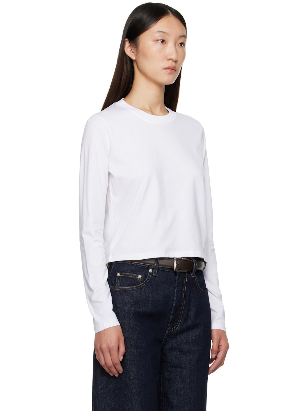 White Masal Organic Cotton Long-Sleeve T-shirt - 2