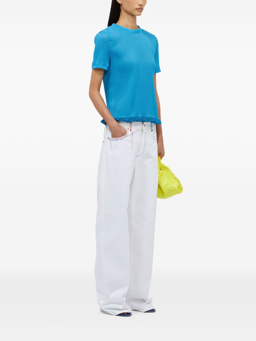 ribbed T-shirt - 2