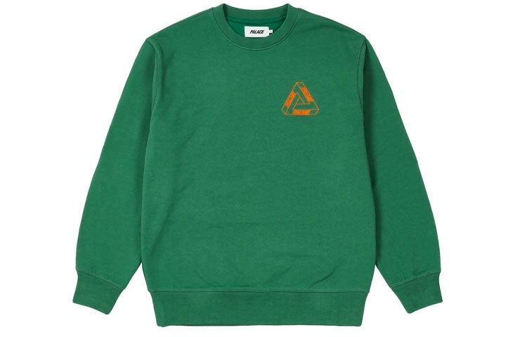 PALACE Outliner Mit Desigher Crew Green Back Triangle Printing Round Neck Unisex Green P20CS141 - 2