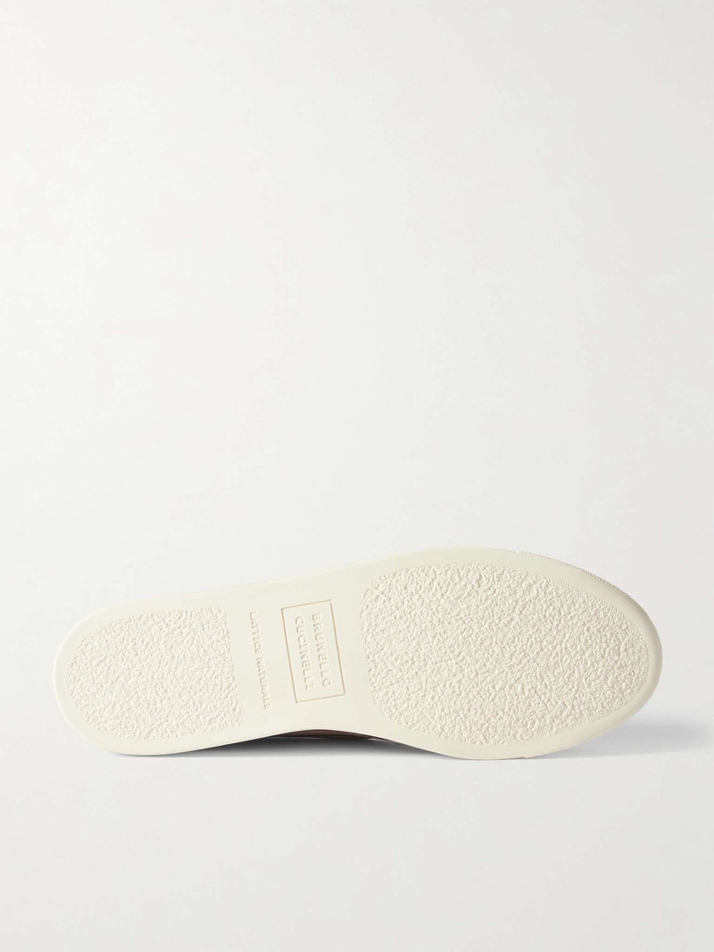 Brunello Cucinelli Herringbone Suede Loafers outlook