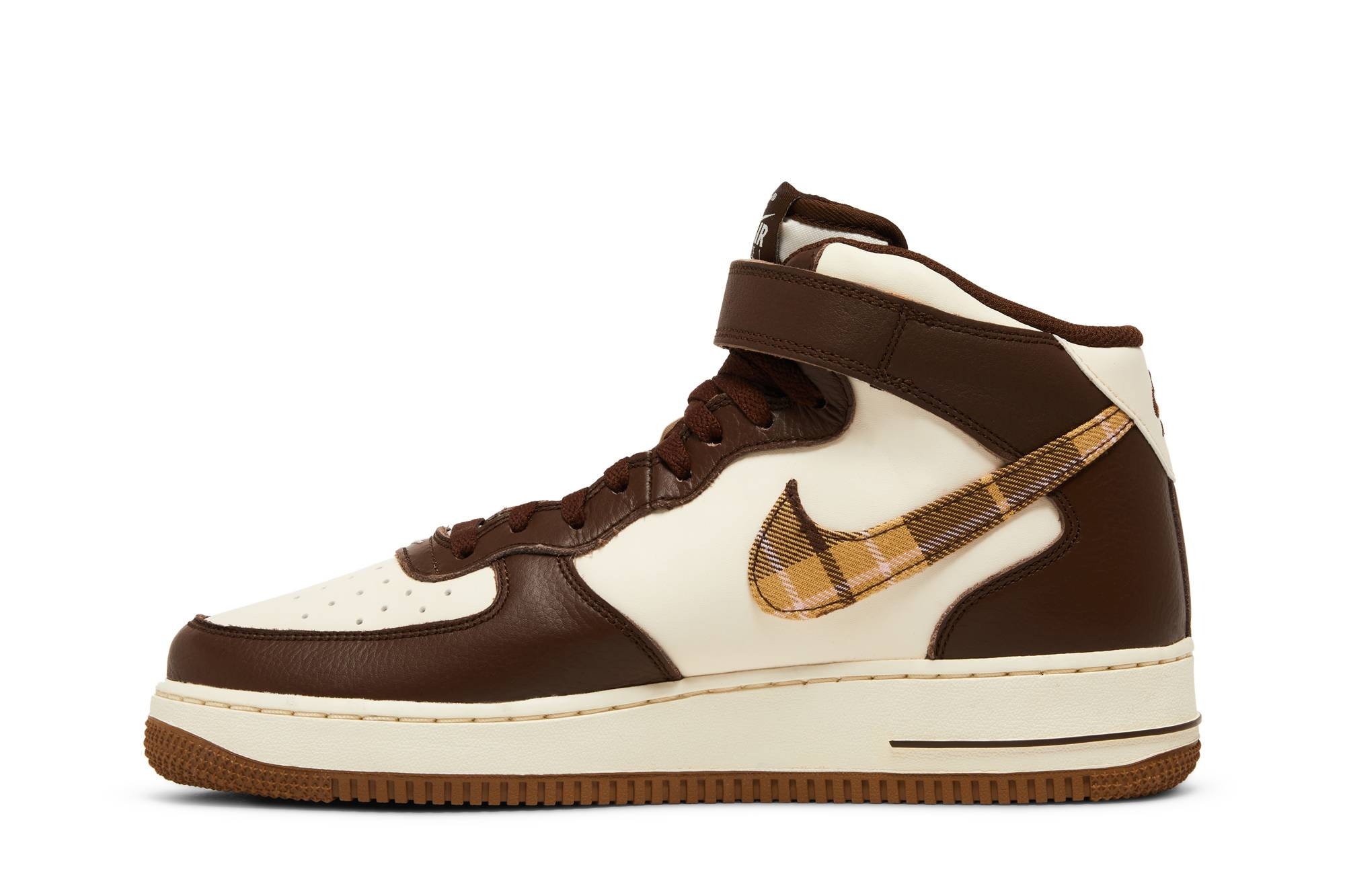 Air Force 1 Mid 'Brown Plaid' - 3