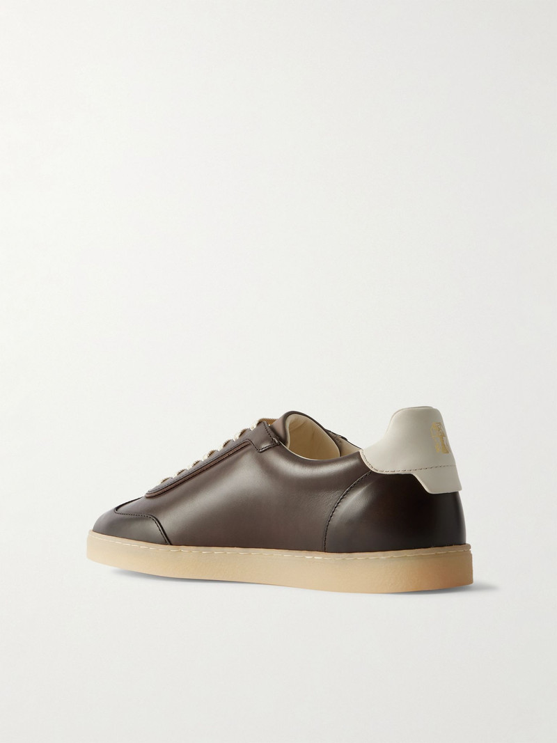 Coda Di Rondine Leather Sneakers Dark brown 4