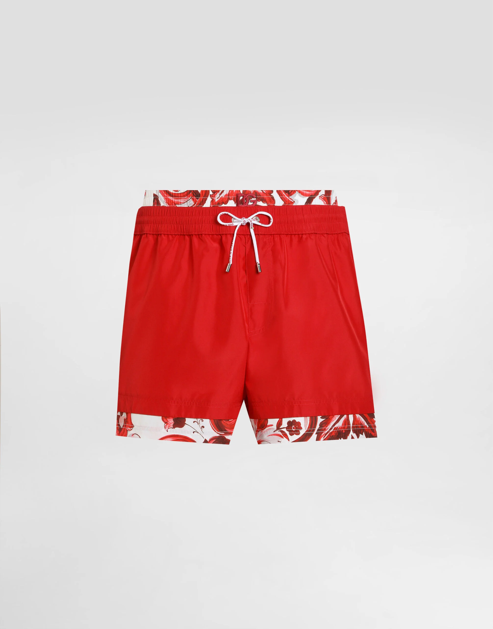 Majolica-print medium swim boxer shorts - 1