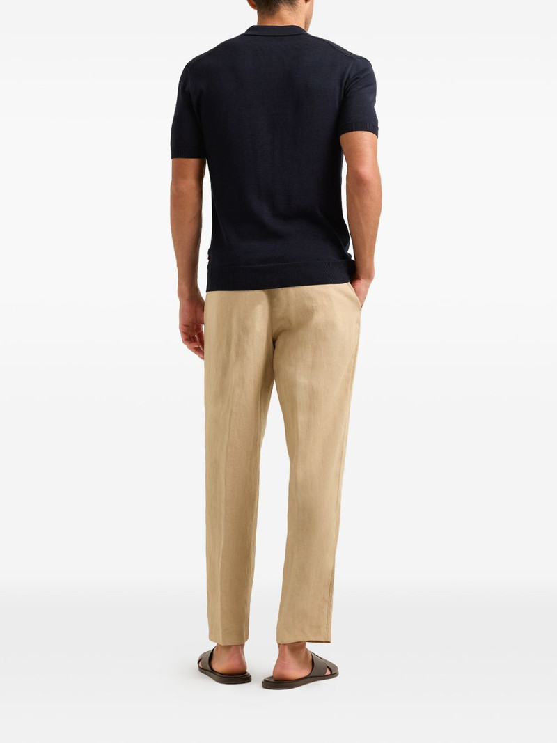Horton jacquard polo-collar top 3