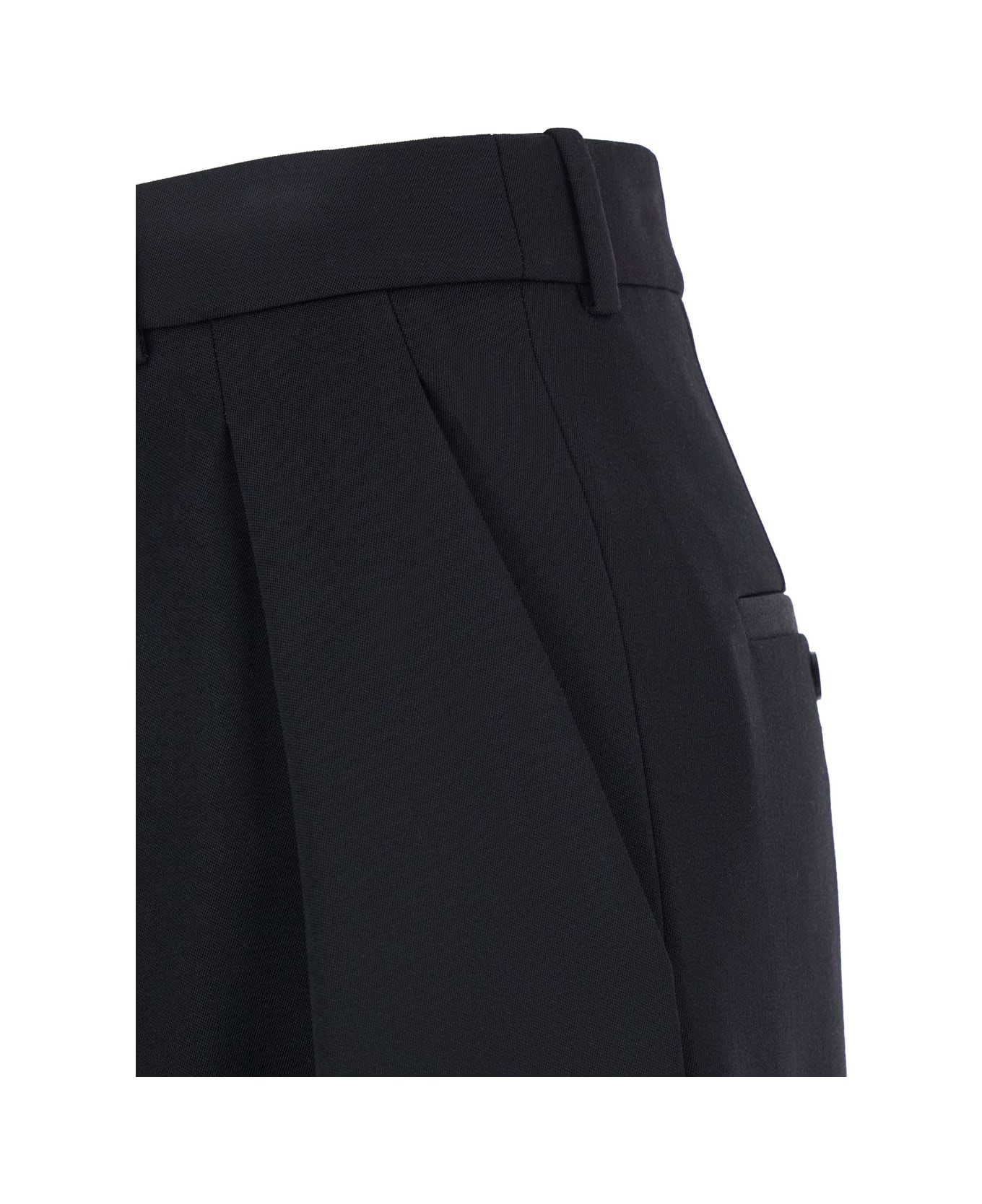 Black Wool Pant - 3