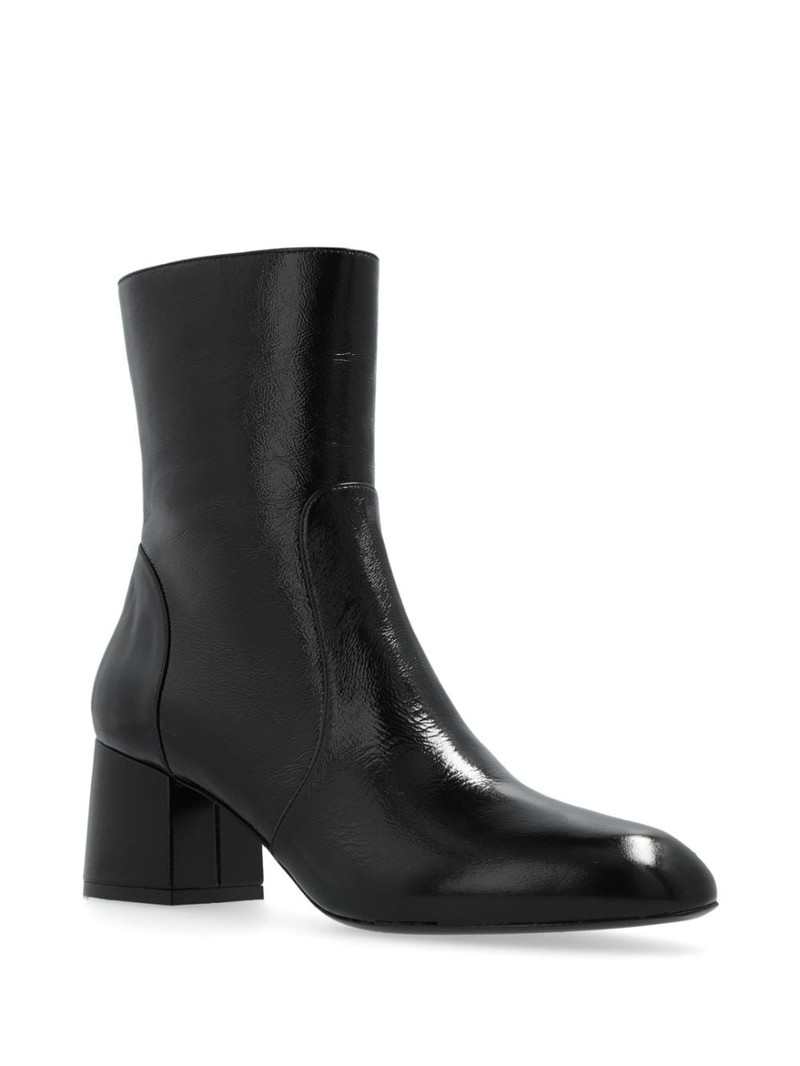 Stuart Weitzman Flareblock 60mm leather boots outlook