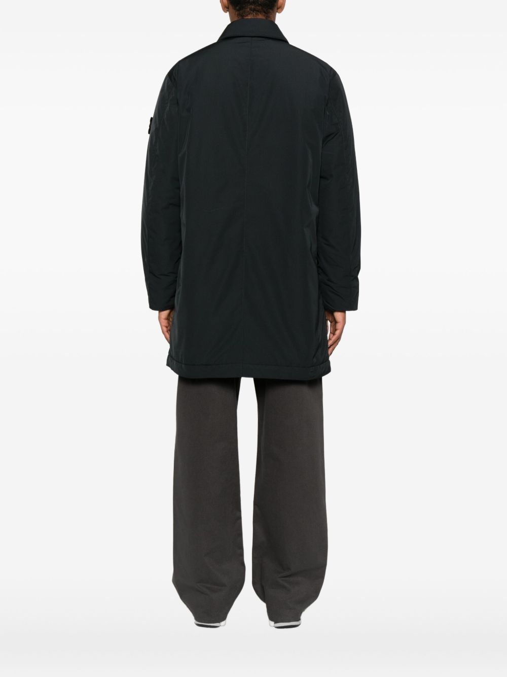 patch-pocket recycled-polyester coat - 4