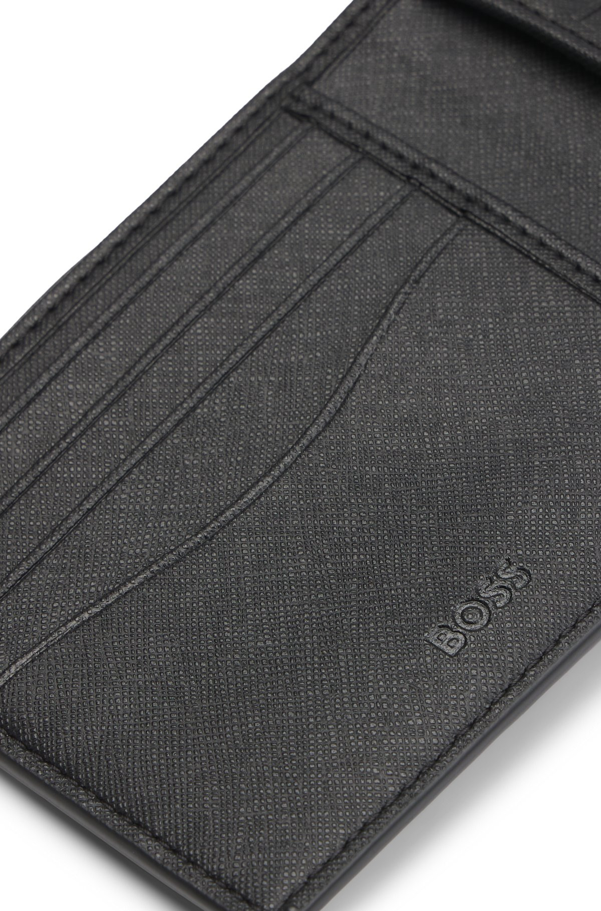 STRUCTURED WALLET WITH MONOGRAM PRINT - 3