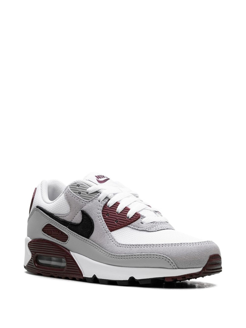 Nike Air Max 90 "White/Dark Team Red/Pure Platinum/Black" sneakers outlook