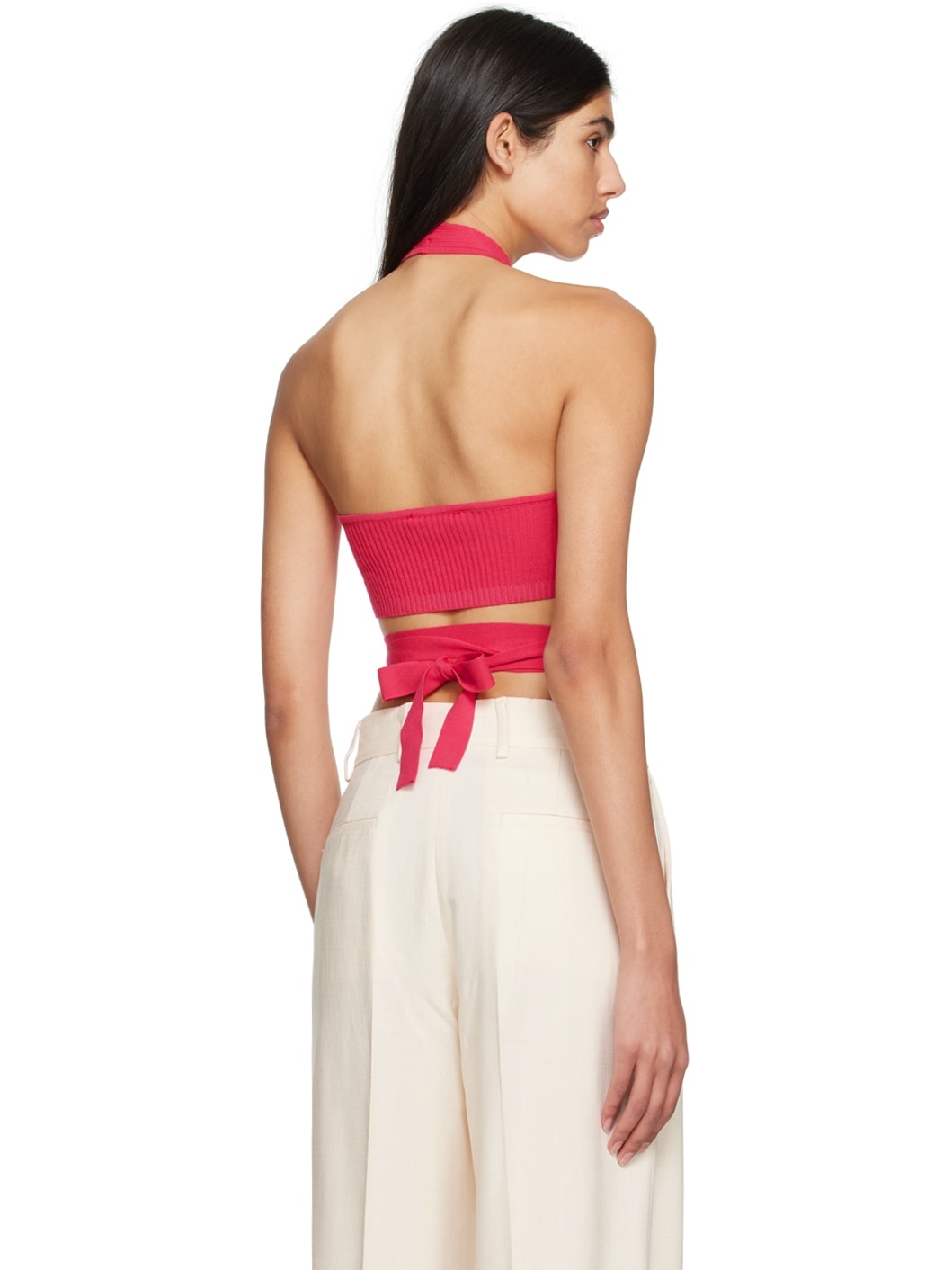 Pink Wrap Tank Top - 3