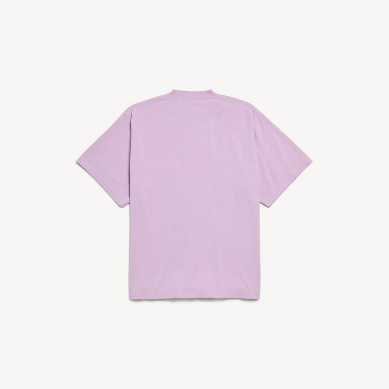 BALENCIAGA Women's Vintage Surfer Oversized T-shirt in Old Pink outlook