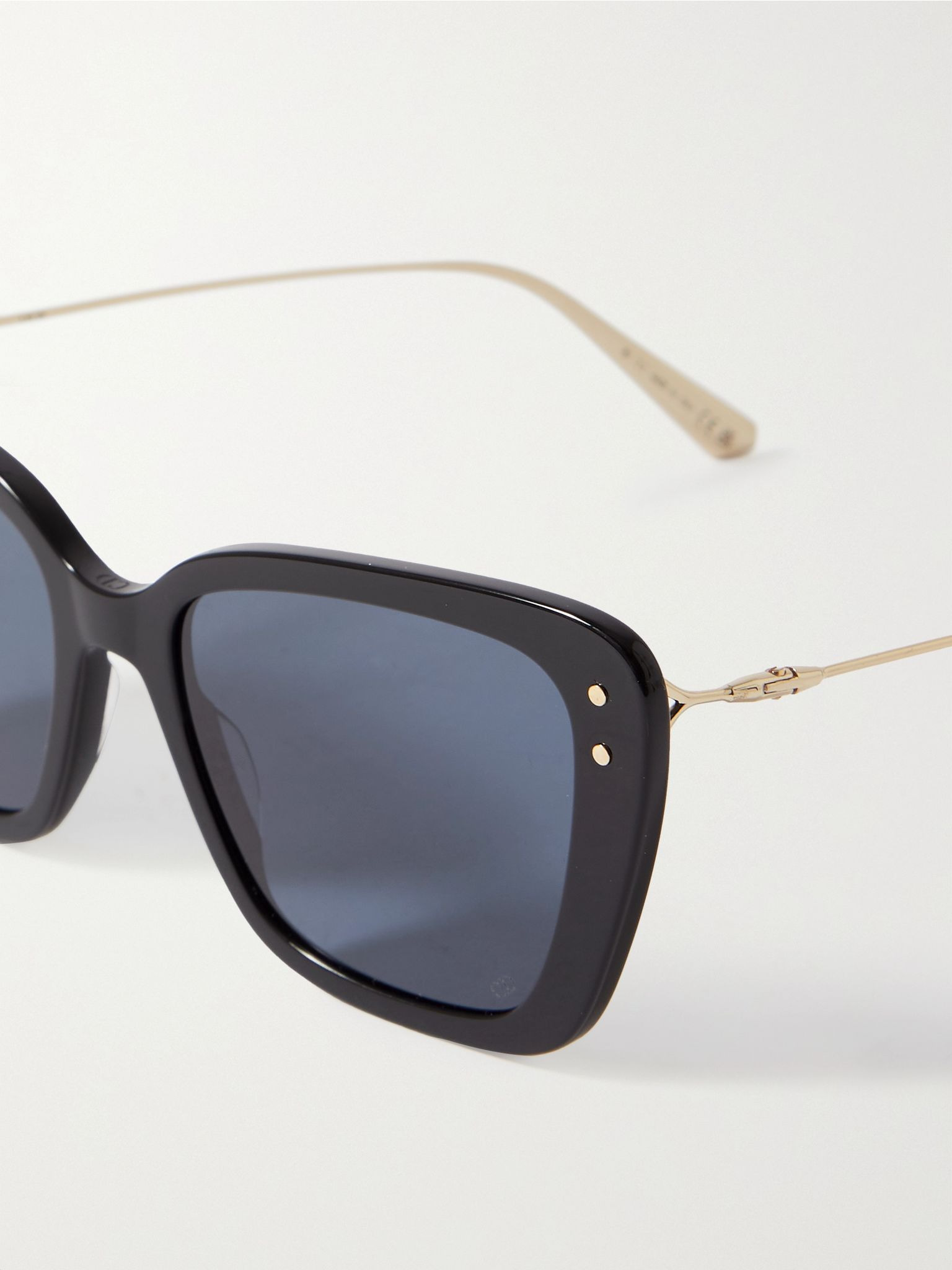 MissDior B5I cat-eye acetate and gold-tone sunglasses Black - 4