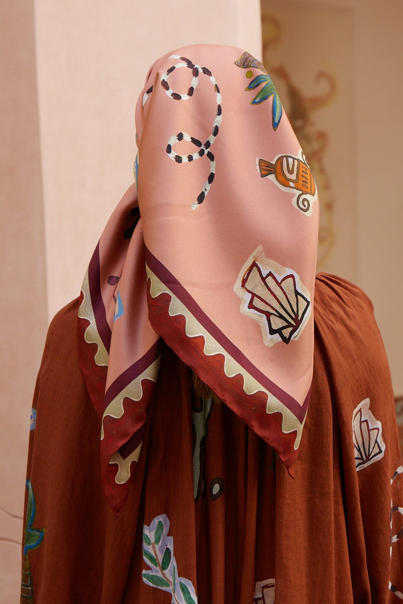 ALÉMAIS Laurence Silk Scarf outlook