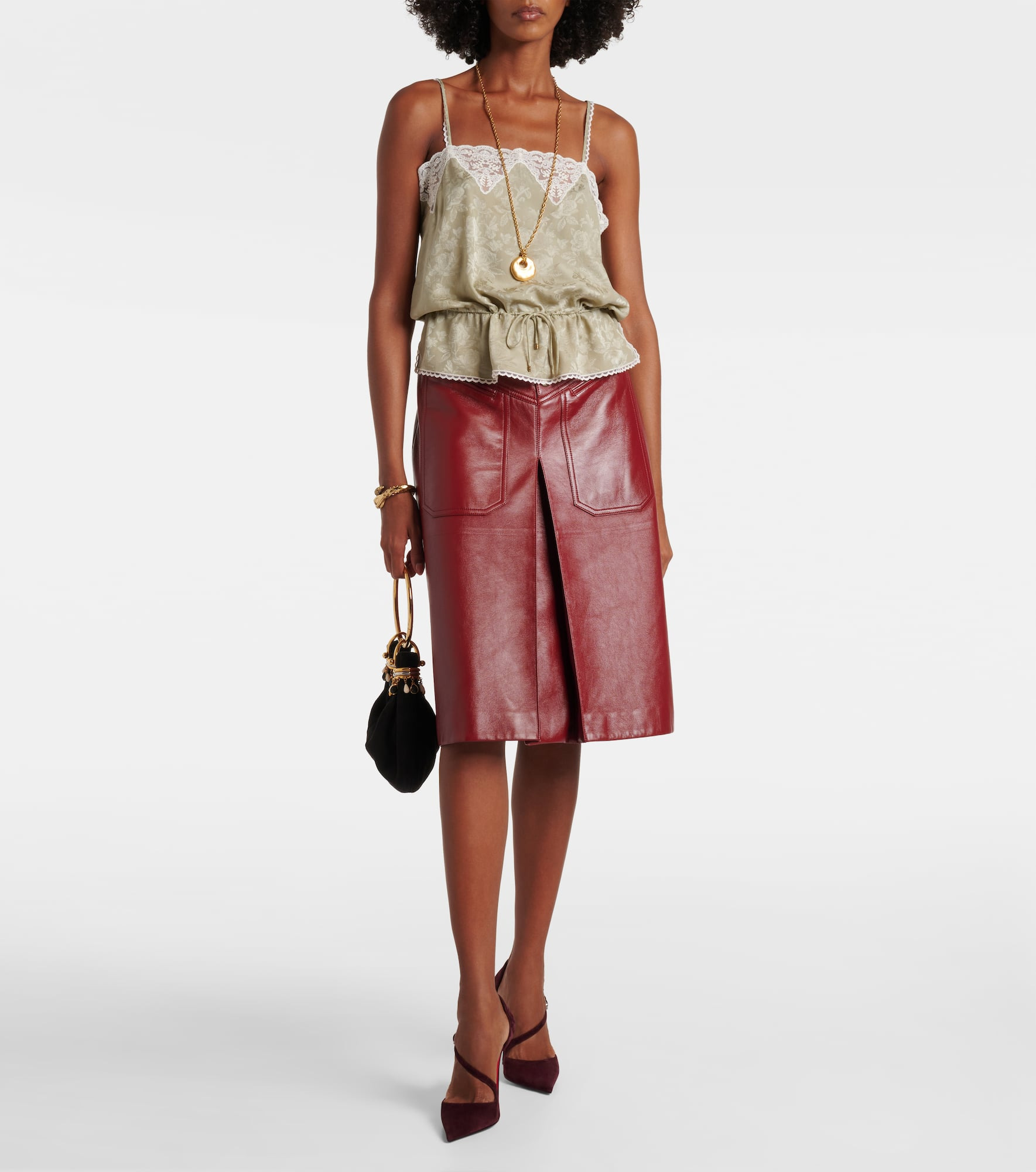 Miss Ziggyta 100 suede pumps - 3