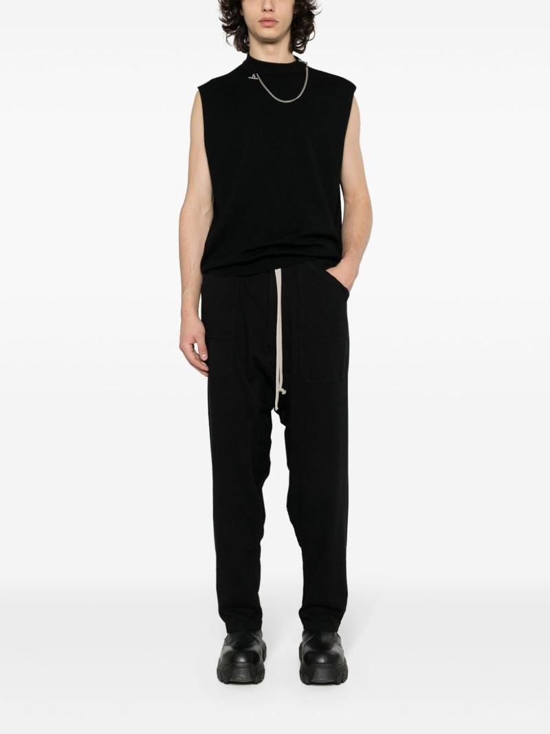 Rick Owens DRKSHDW organic-cotton drop-crotch trousers outlook