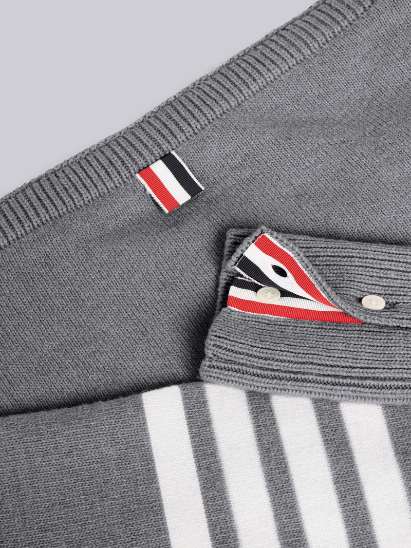 Thom Browne zip-up messenger bag outlook
