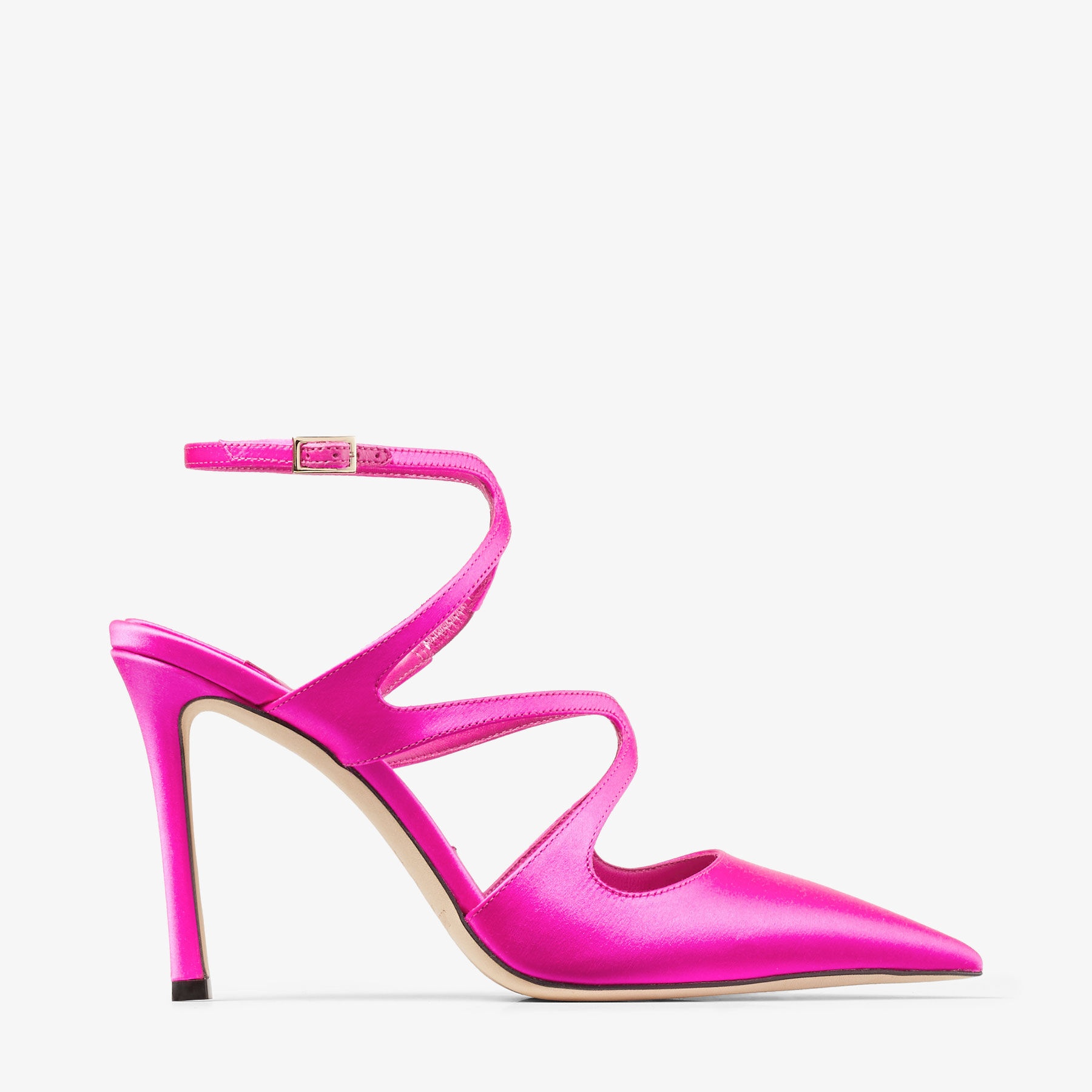 Azia Pump 95
Fuchsia Satin Pumps - 1