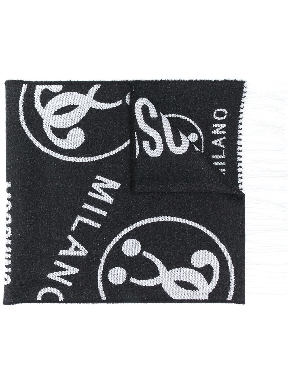 woven logo scarf - 1