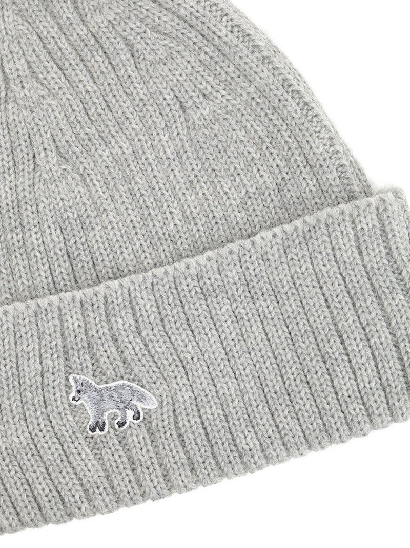 Maison Kitsuné Baby Fox ribbed beanie hat outlook