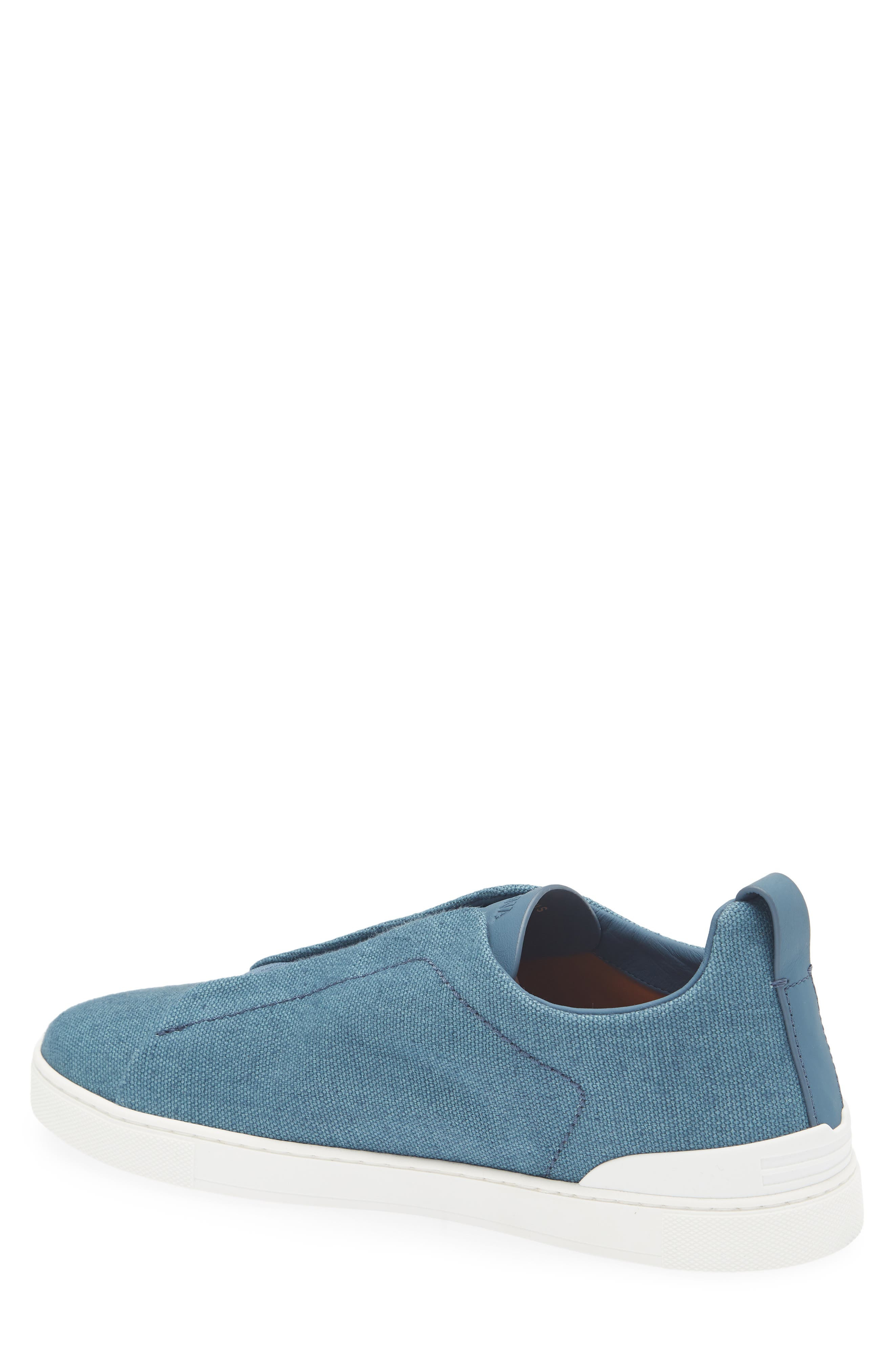 ZEGNA Triple Stitch™ Low Top Sneaker in Blue at Nordstrom - 2