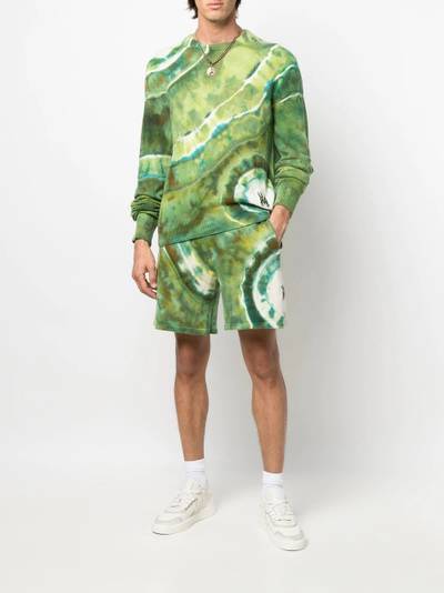 AMIRI tie-dye track shorts outlook