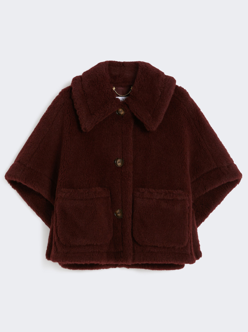 NEWTERZO1 Cape in alpaca and wool Teddy fabric 1