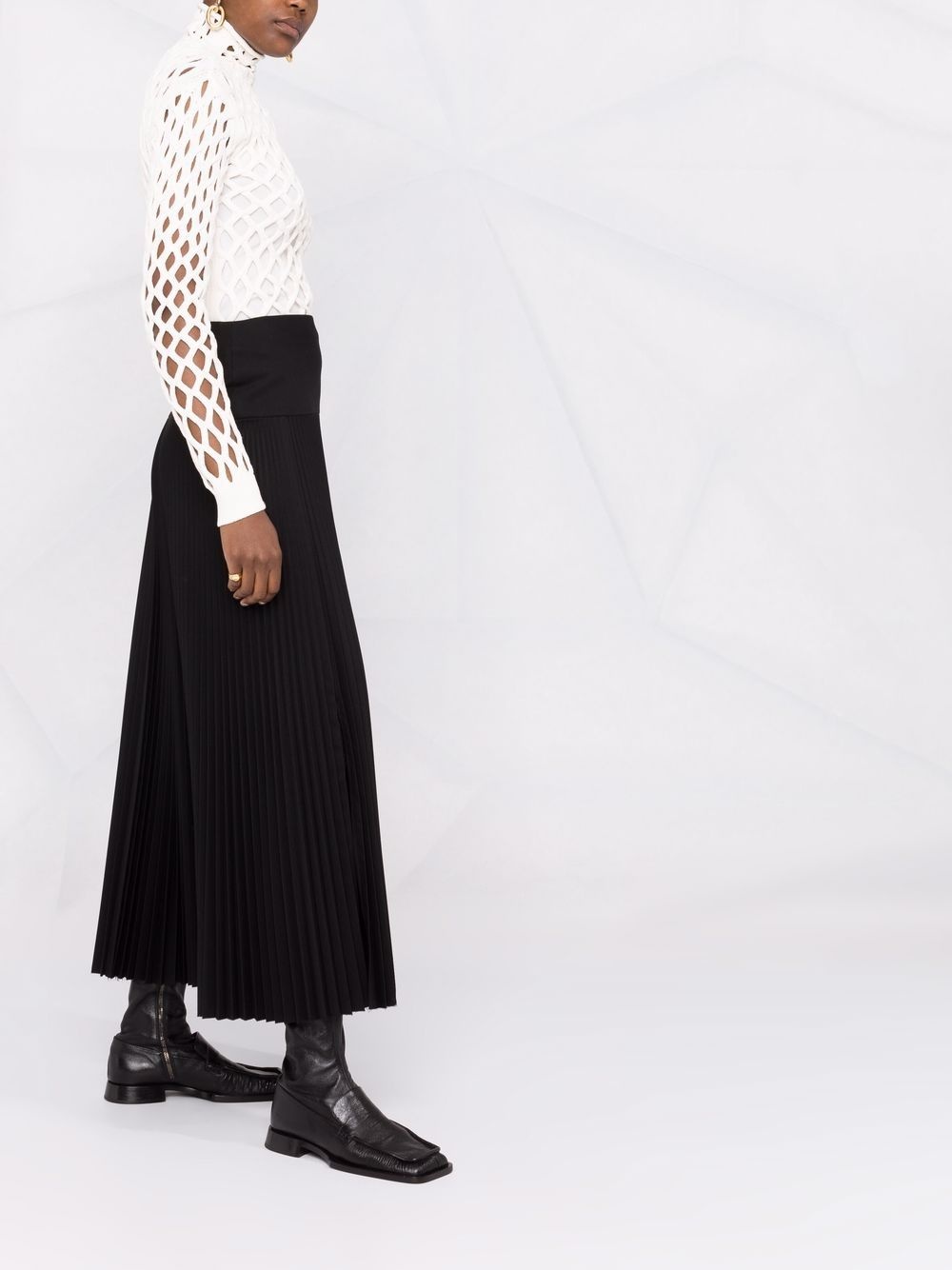 cut-out knitted jumper - 6