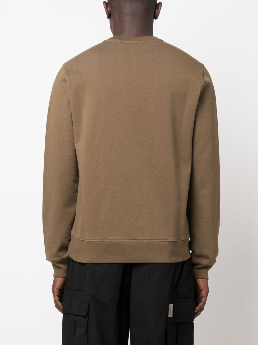 logo-print cotton sweatshirt - 4