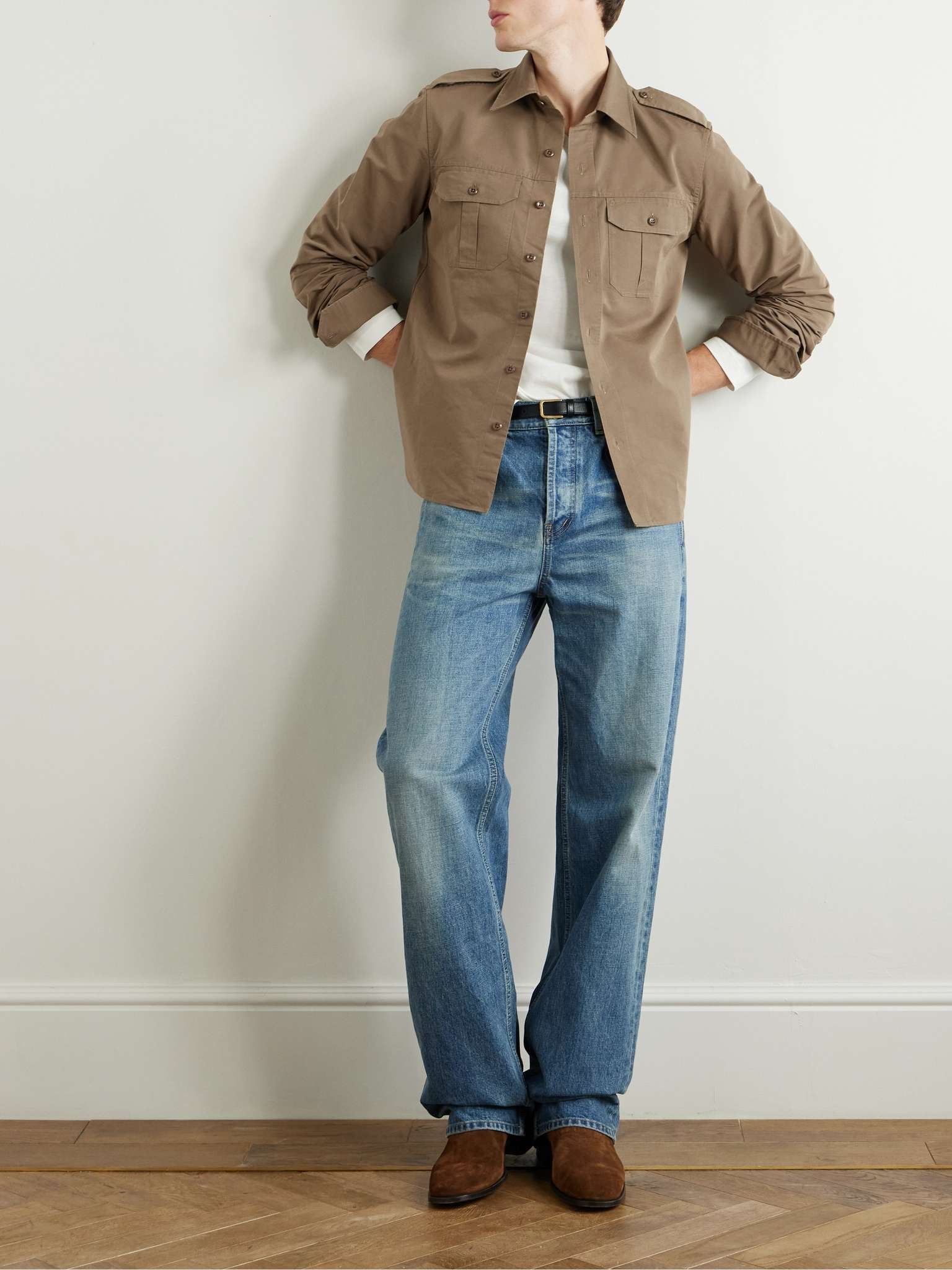 Cotton and Silk-Blend Poplin Shirt - 2