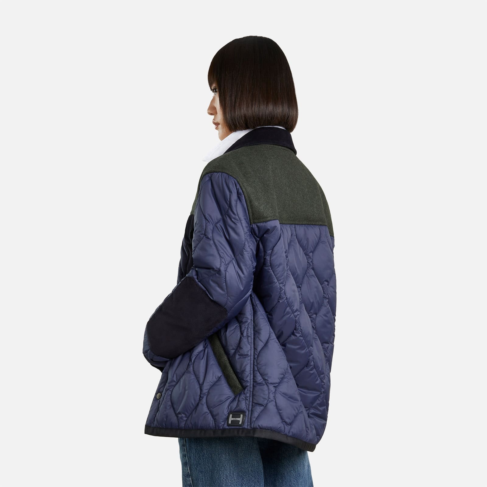 Quilted Shirt Jacket Blue - 9