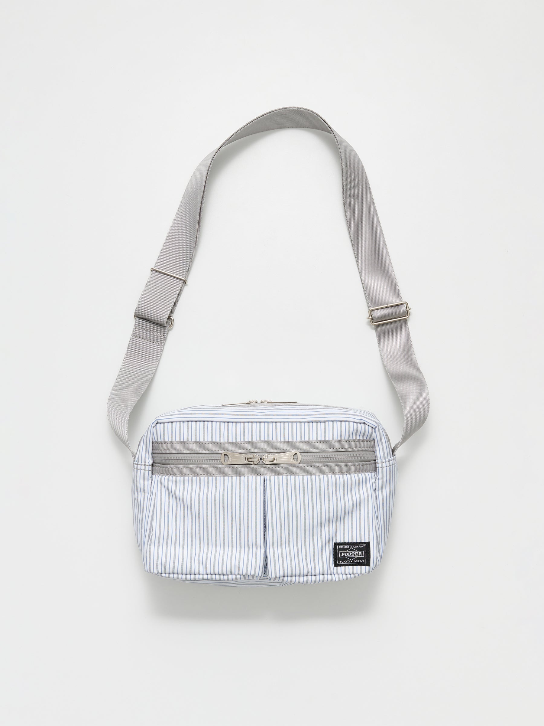 COMME DES GARÇONS HOMME X PORTER COTTON CHECK 3 LAYERS BAG WHITE - 1