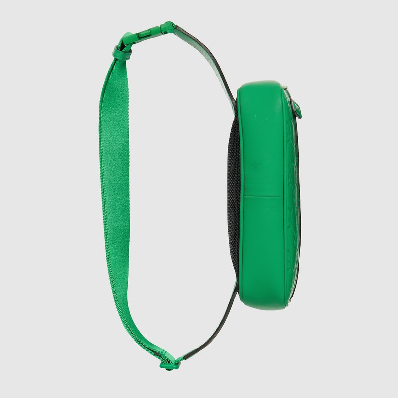 GG rubber-effect belt bag 8