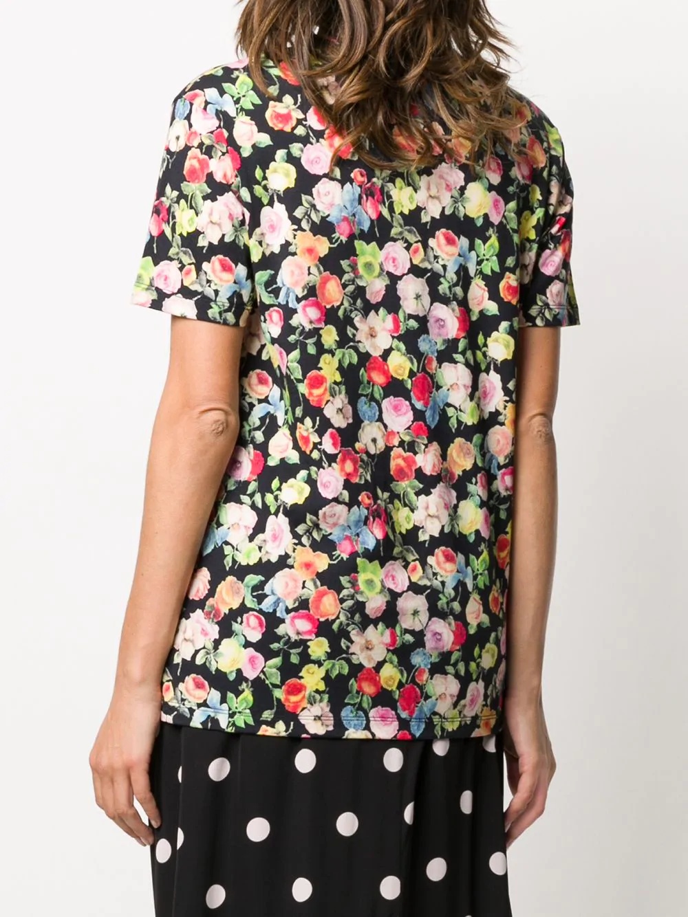 floral cotton t-shirt - 4