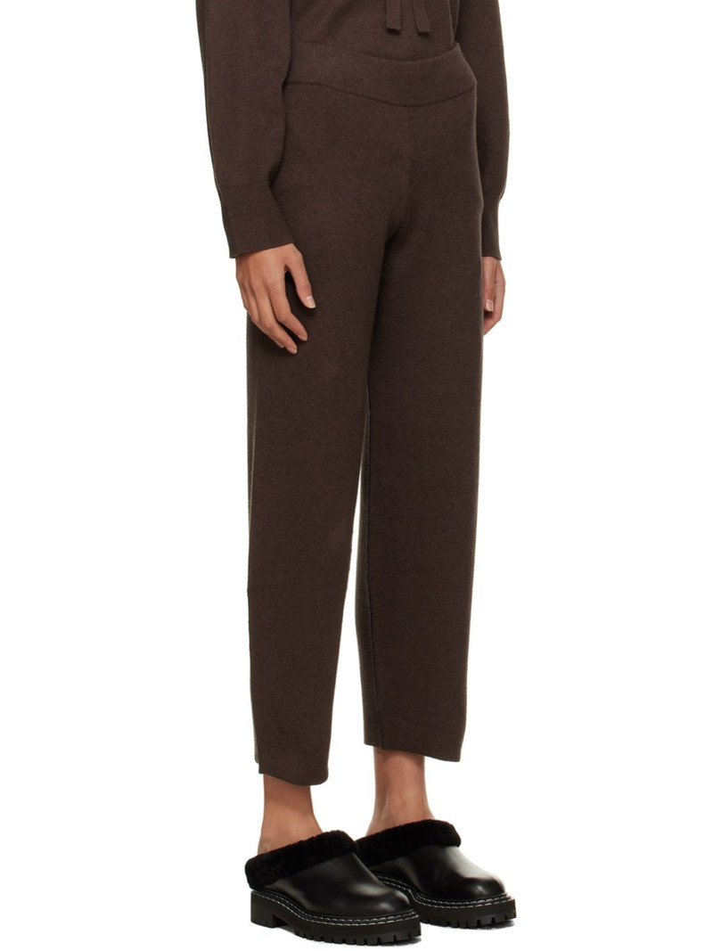 Brown Proenza Schouler White Label Barrel-Leg Lounge Pants 2