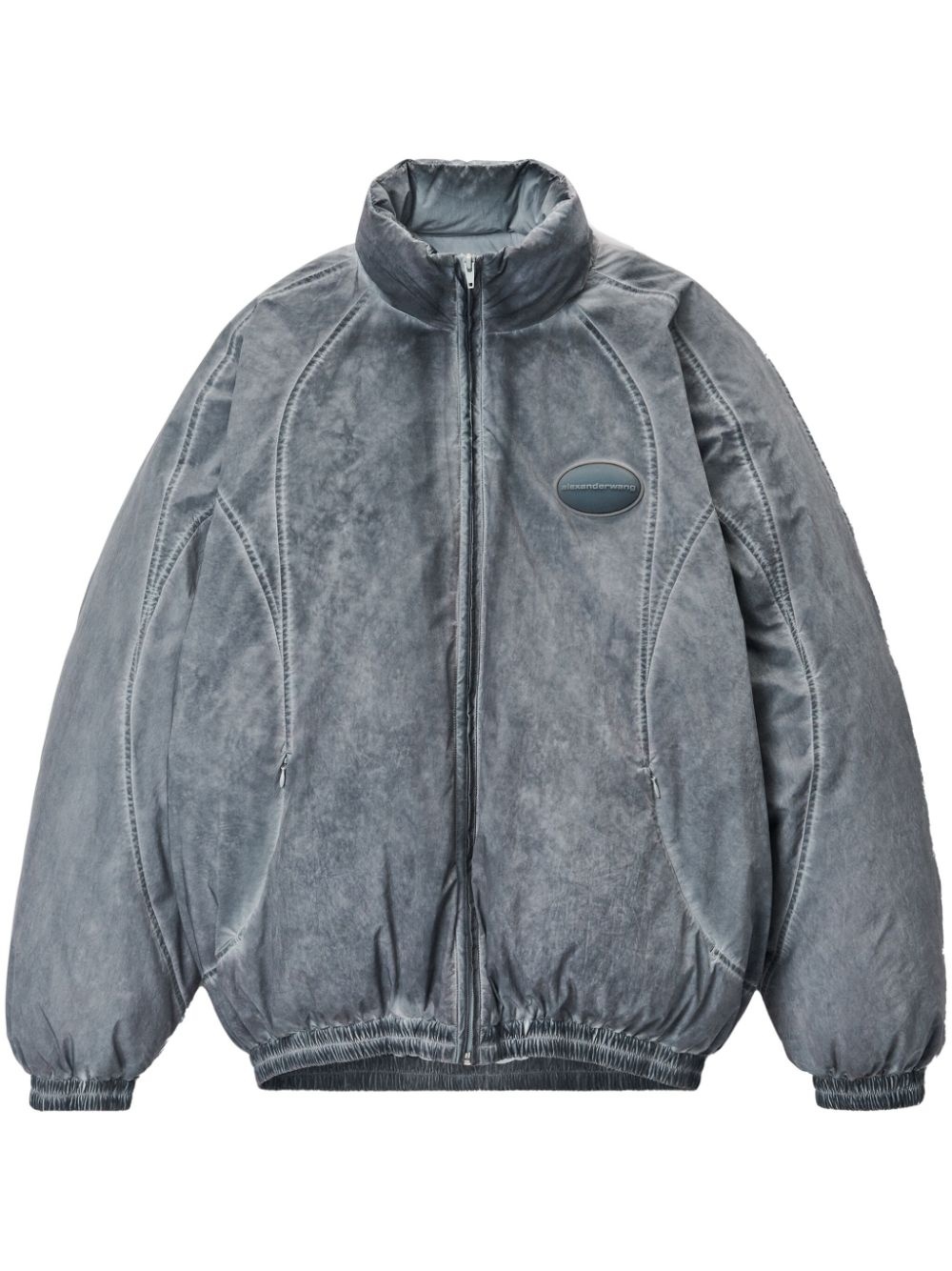 padded track jacket - 1