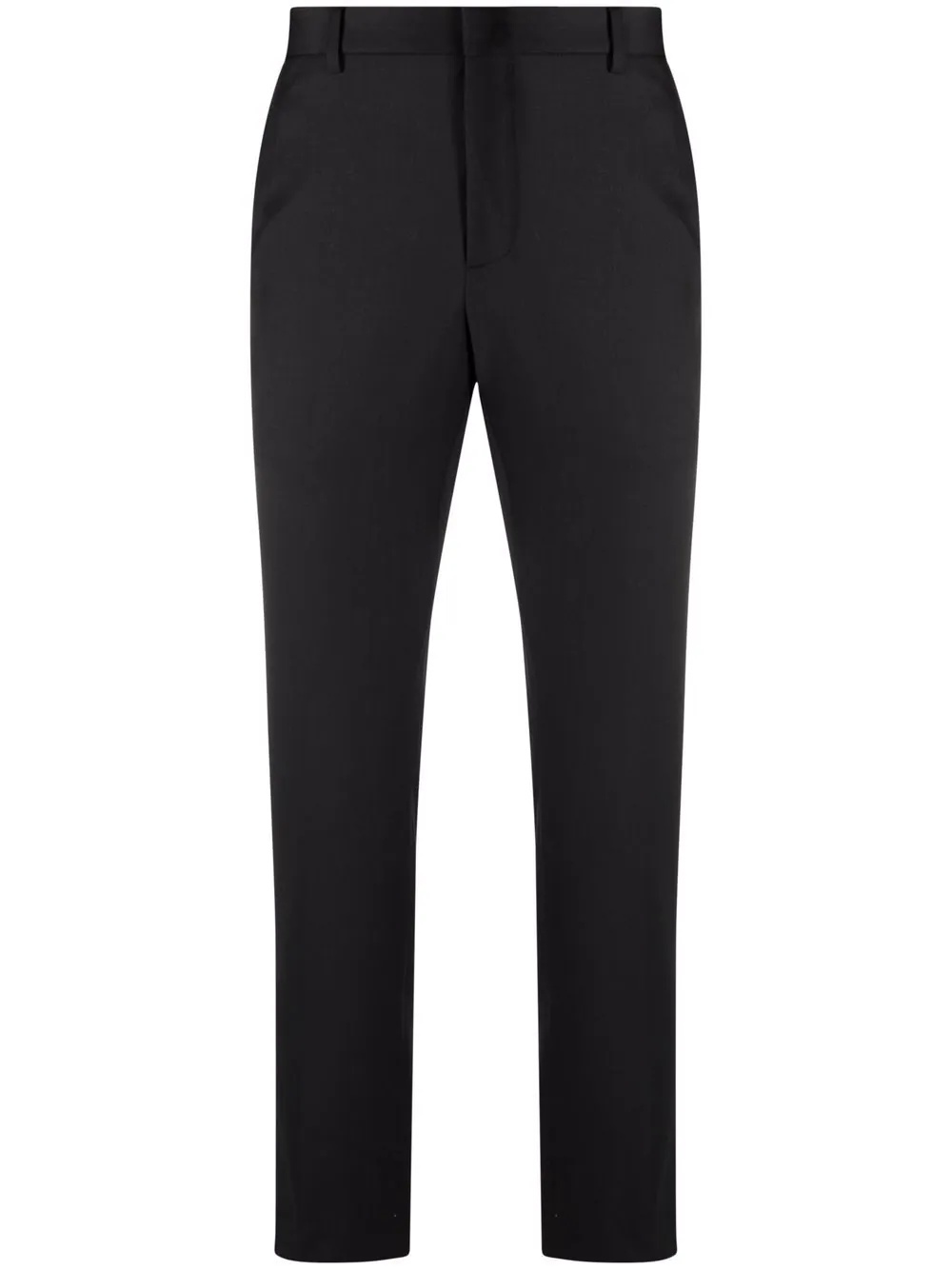 high-waisted slim-fit trousers - 1