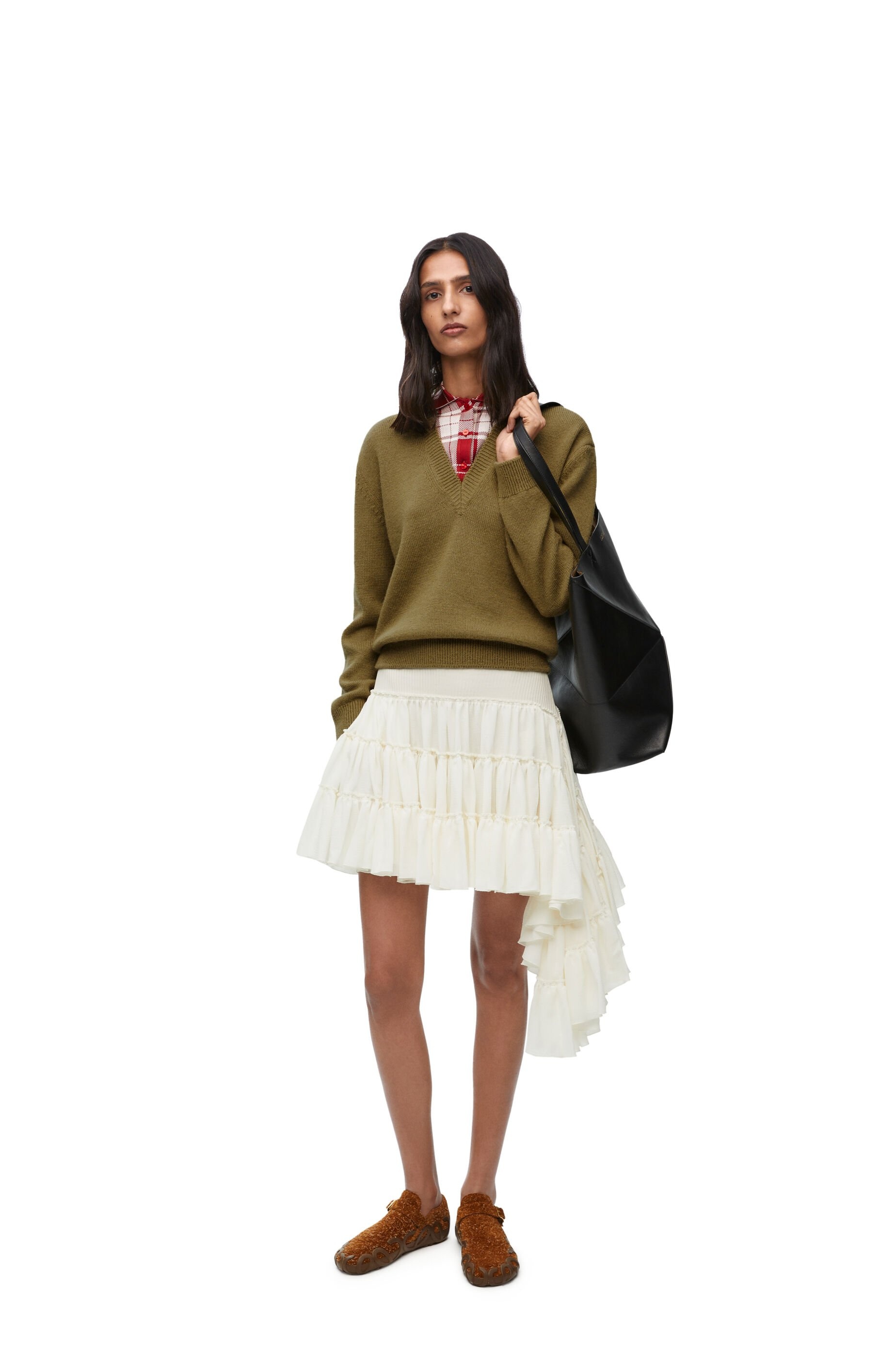 Ruffled skirt in silk - 2