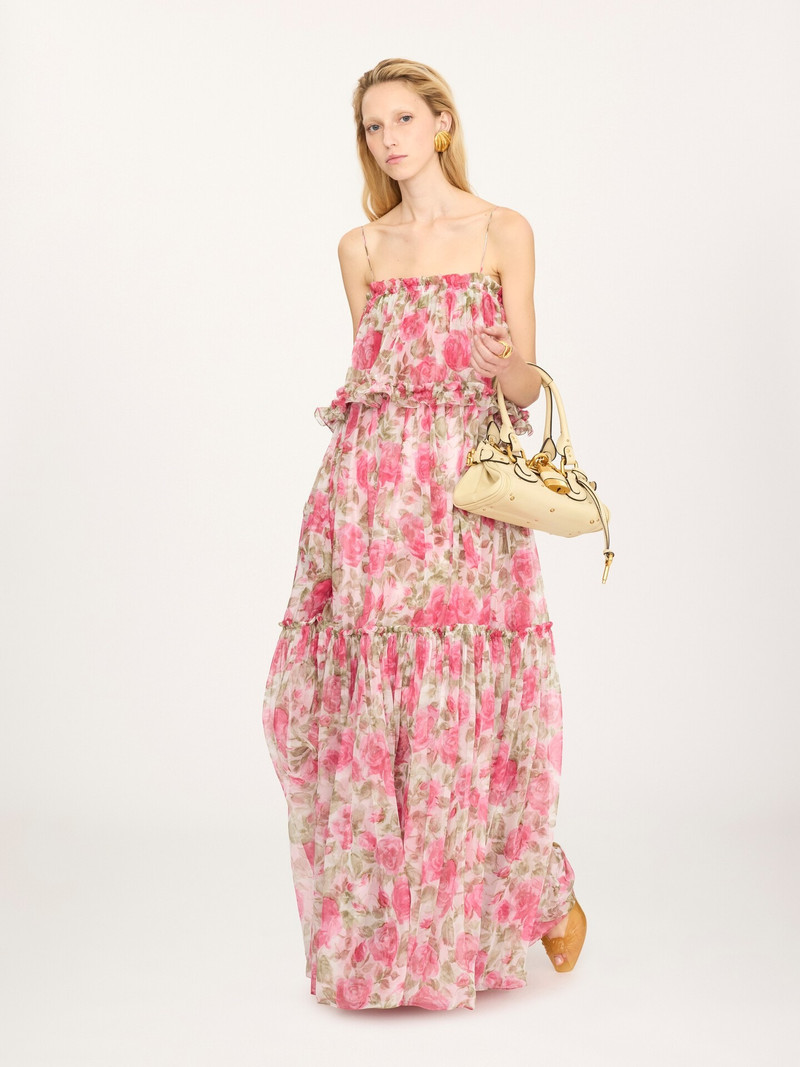 Chloé SLEEVELESS LONG DRESS IN SILK MOUSSELINE outlook