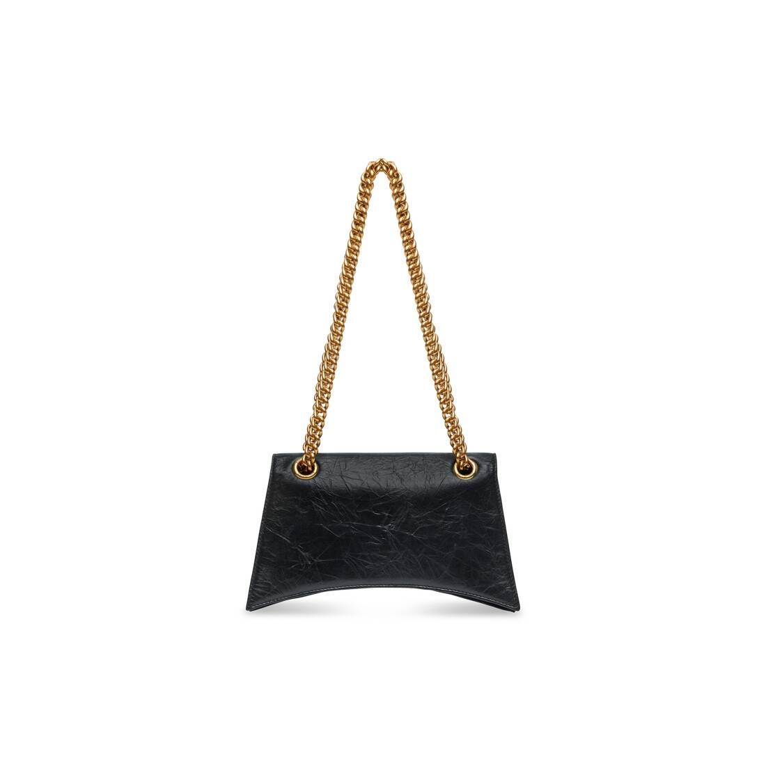 Women's Crush Small Chain Bag Quilted in Black