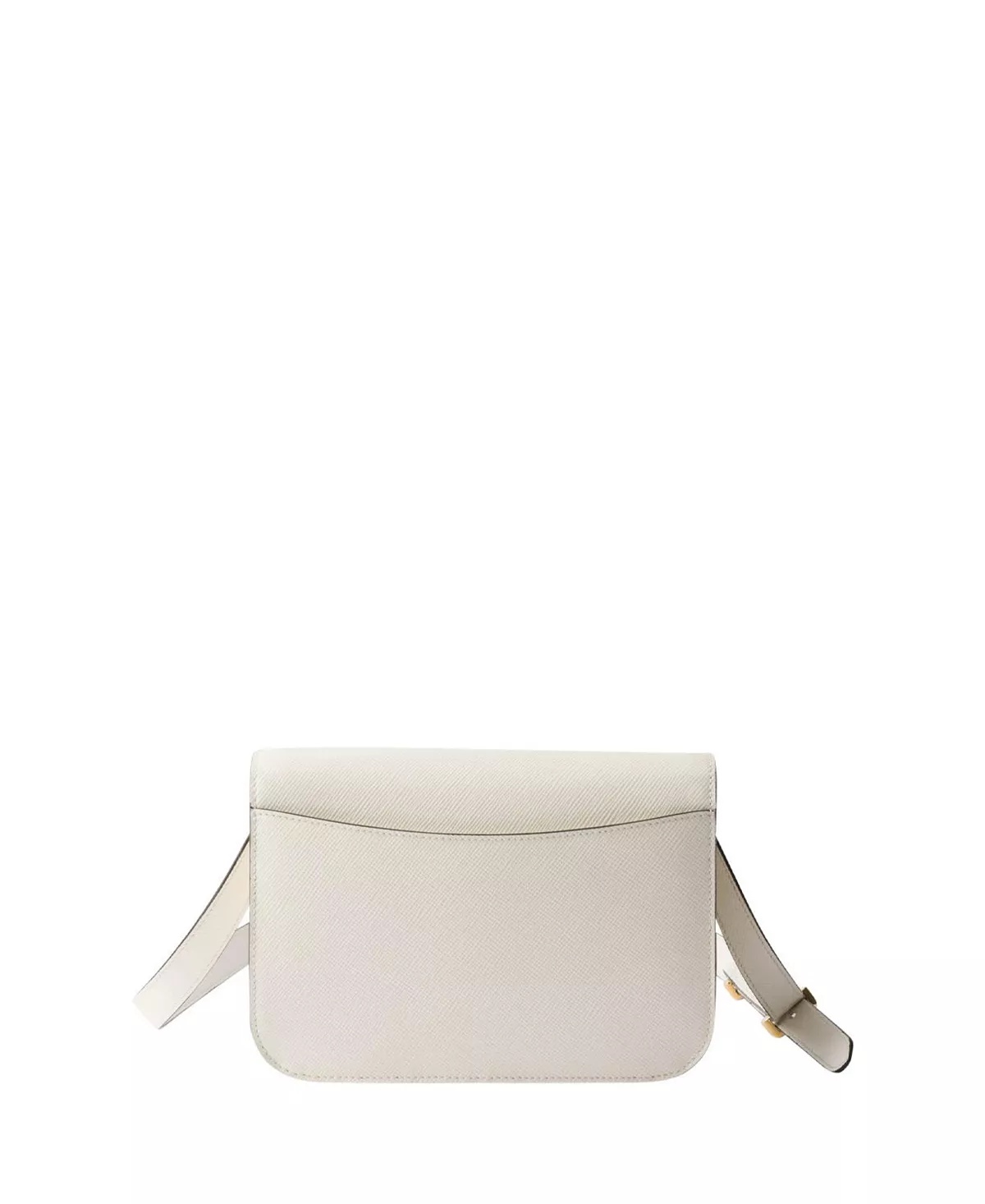 Saffiano Leather Flap Shoulder Bag - 4