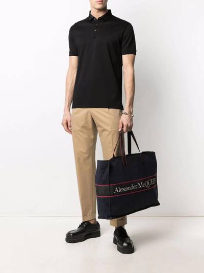 Lanvin embroidered-logo polo shirt outlook