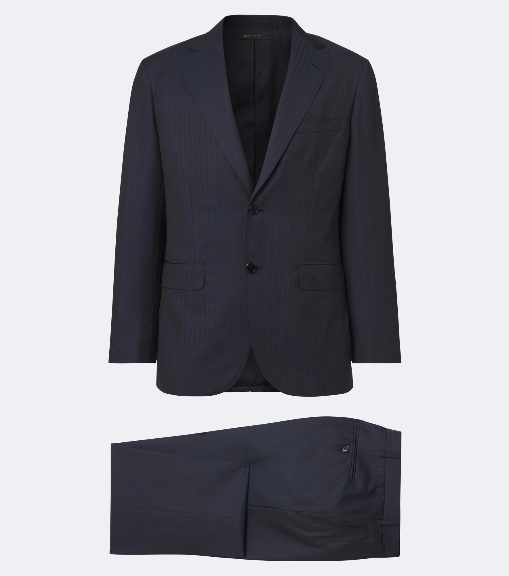 Striped wool suit - 1
