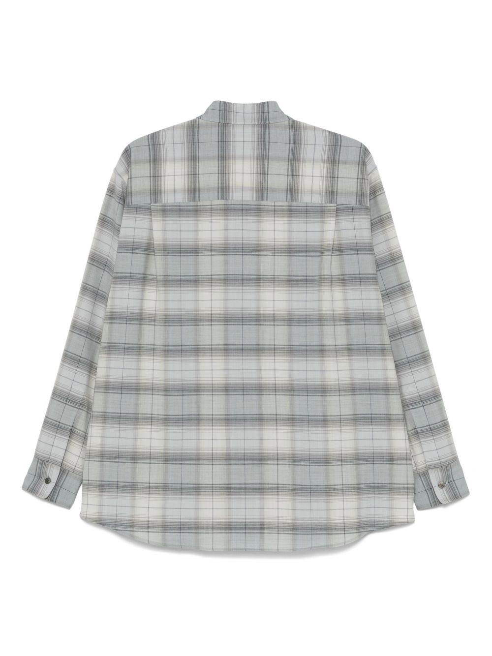 wool check shirt - 2
